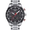 Montre homme Tissot Prs 516 42 mm réf. T100.417.11.051.01, cadran noir, bracelet acier – autre angle