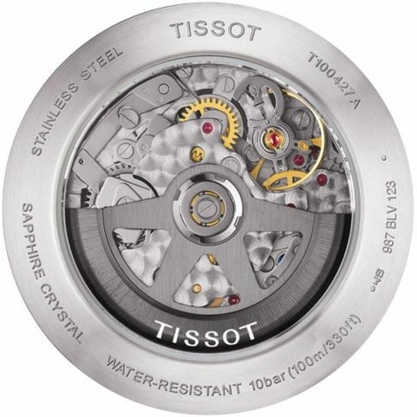 Montre homme Tissot Prs 516 réf. T100.427.11.051.00, mouvement automatique, boîtier 45 mm, acier inoxydable – vue principale, Horlova Maroc