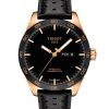 Montre homme Tissot Prs 516 Powermatic réf. T1004303605101, mouvement automatique, boîtier 42 mm, cuir – vue principale, Horlova Maroc