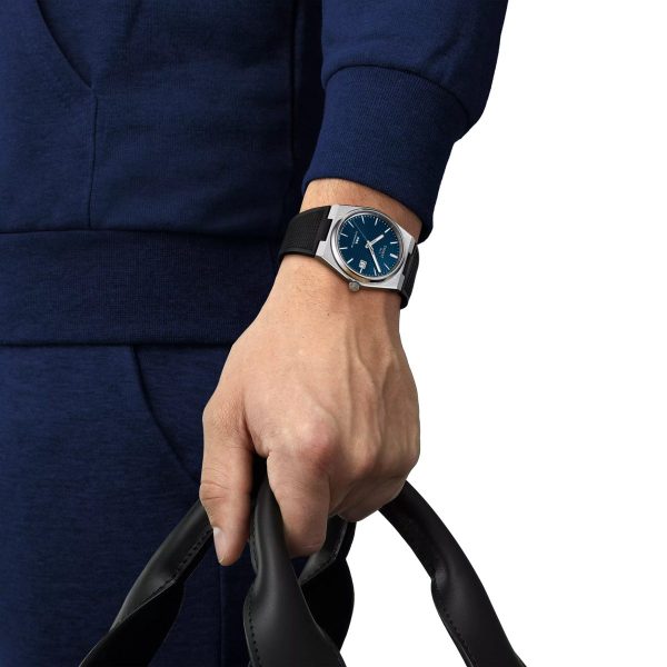 Montre homme Tissot PRX réf. T137.407.17.041.00, mouvement automatique, boîtier 40 mm, acier inoxydable – vue principale, Horlova Maroc