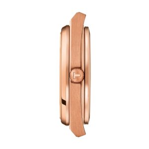 Montre homme Tissot PRX 40 mm réf. T137.407.33.041.00, cadran bleu, bracelet acier – vue de trois-quarts
