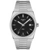 Montre homme Tissot PRX 40 mm réf. T137.410.11.051.00, cadran noir, bracelet acier – autre angle