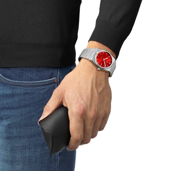 Montre homme Tissot PRX réf. T137.410.11.421.00, mouvement quartz, boîtier 40 mm, acier inoxydable – vue principale, Horlova Maroc