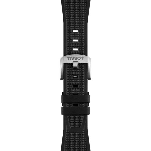 Montre homme Tissot PRX réf. T137.410.17.051.00, mouvement quartz, boîtier 40 mm, acier inoxydable, caoutchouc, verre saphir – troisième vue