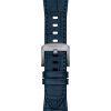 Montre homme Tissot PRX 40 mm réf. T1374101604100, cadran bleu, mouvement quartz – vue de trois-quarts