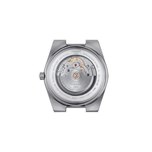 Montre homme Tissot PRX réf. T931.407.41.041.00, mouvement automatique, boîtier 40 mm, acier inoxydable, verre saphir – troisième vue