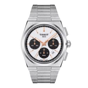 Montre homme Tissot PRX réf. T137.427.11.011.00, mouvement automatique, boîtier 42 mm, acier inoxydable – vue principale, Horlova Maroc
