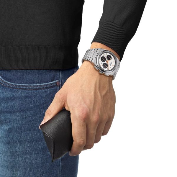 Montre homme Tissot PRX réf. T137.427.11.011.00, mouvement automatique, boîtier 42 mm, acier inoxydable, verre saphir – deuxième vue