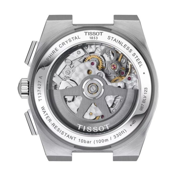 Montre homme Tissot PRX réf. T137.427.11.041.00, mouvement automatique, boîtier 42 mm, acier inoxydable, verre saphir – deuxième vue