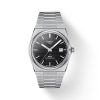 Montre homme Tissot PRX Powermatic 40 mm réf. T137.407.11.051.00, cadran noir, bracelet acier – vue de face | Horlova Maroc