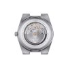 Montre homme Tissot PRX Powermatic 40 mm réf. T137.407.11.351.00, cadran bleu, bracelet acier – vue du fond de boîte