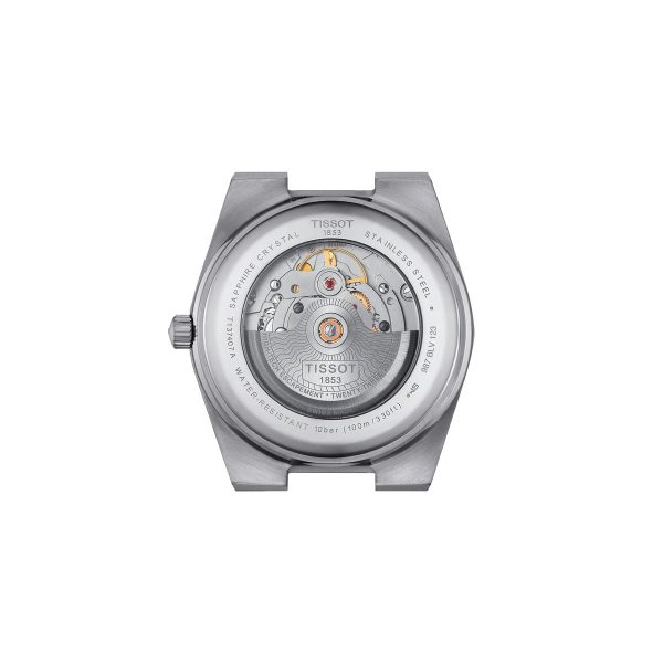 Montre homme Tissot PRX Powermatic réf. T137.407.11.351.01, mouvement automatique, boîtier 40 mm, acier inoxydable – deuxième vue