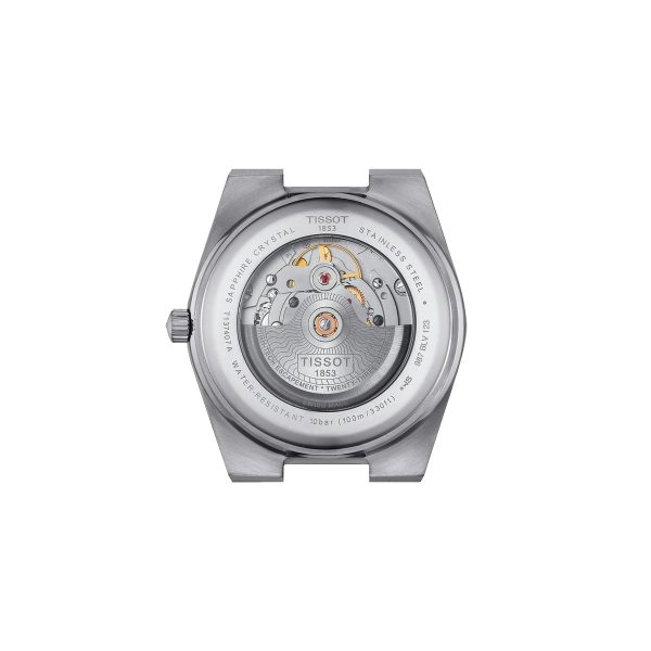Montre homme Tissot PRX Powermatic réf. T137.407.17.051.00, mouvement automatique, boîtier 40 mm, acier inoxydable – troisième vue