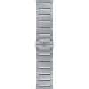Montre homme Tissot PRX Powermatic 40 mm réf. T137.407.21.031.00, cadran argenté, bracelet acier – vue de trois-quarts