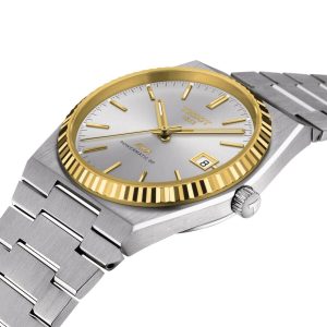 Montre homme Tissot PRX Powermatic réf. T931.407.41.031.01, mouvement automatique, boîtier 40 mm, acier inoxydable – deuxième vue