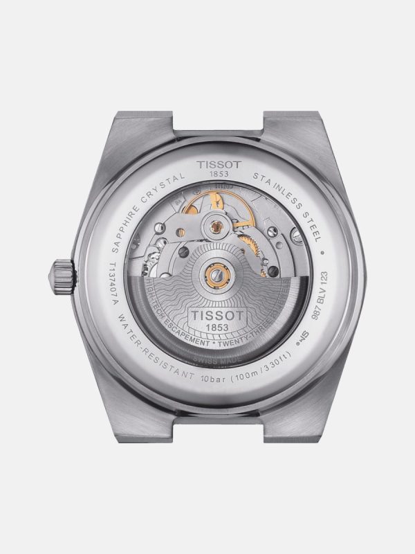 Montre homme Tissot PRX Powermatic réf. T931.407.41.291.00, mouvement automatique, boîtier 40 mm, acier inoxydable – deuxième vue