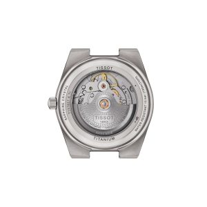 Montre homme Tissot PRX Titane réf. T137.807.44.041.00, mouvement automatique, boîtier 38 mm, titane, verre saphir – deuxième vue