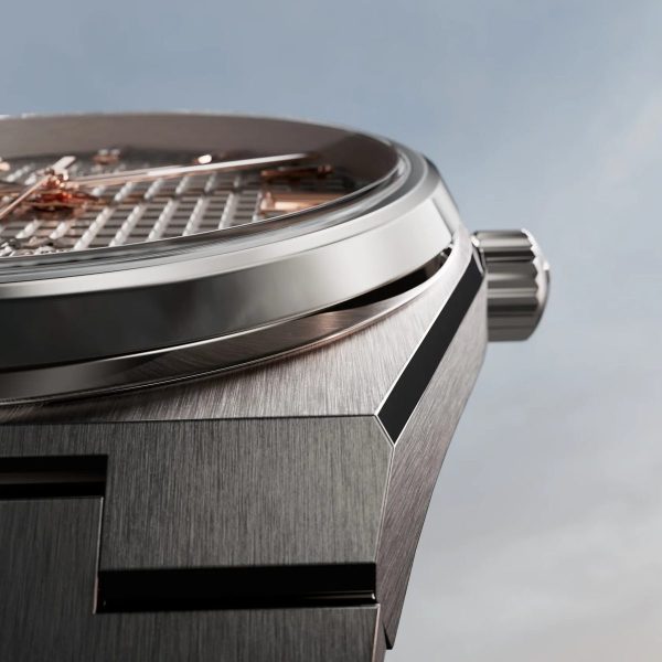 Montre homme Tissot PRX Titane réf. T137.807.44.061.00, mouvement automatique, boîtier 38 mm, titane, verre saphir – quatrième vue