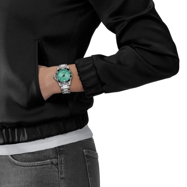 Montre homme Tissot Seastar 1000 réf. T120.210.11.091.00, mouvement quartz, boîtier 36 mm, acier inoxydable, verre saphir – deuxième vue