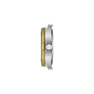 Montre homme Tissot Seastar 1000 GMT 40 mm réf. T1208522205100, cadran noir, bracelet acier – vue de profil