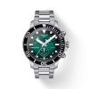 Montre homme Tissot Seastar 1000 Quartz Chronograph 45.5 mm réf. T120.417.11.091.01, bracelet acier – vue de face | Horlova Maroc