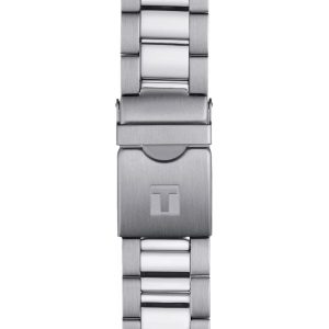 Montre homme Tissot Seastar 1000 Quartz Chronograph 45.5 mm réf. T120.417.11.091.01, bracelet acier – vue de trois-quarts