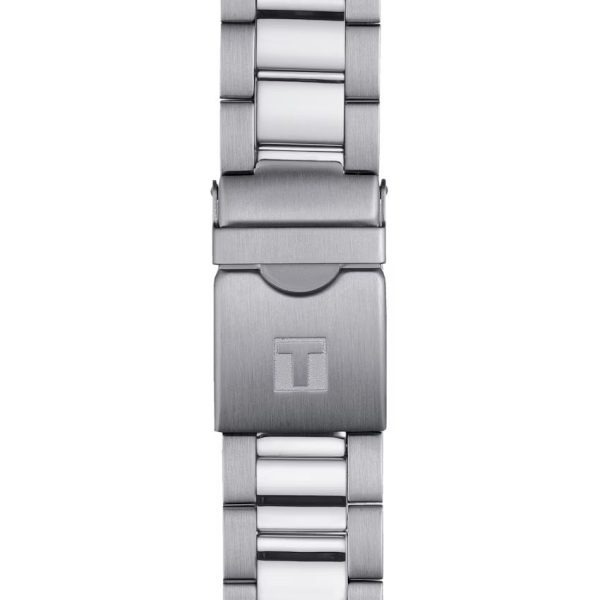 Montre homme Tissot Seastar 1000 Quartz Chronograph 45.5 mm réf. T120.417.11.091.01, bracelet acier – vue de trois-quarts