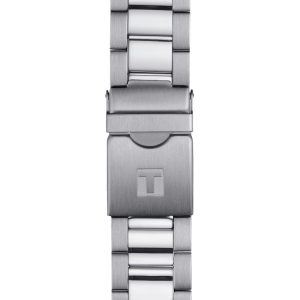 Montre homme Tissot Seastar 1000 Quartz Chronograph 45.5 mm réf. T120.417.11.421.00, bracelet acier – vue de trois-quarts