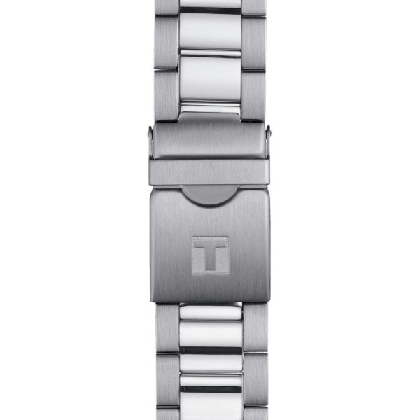 Montre homme Tissot Seastar 1000 Quartz Chronograph 45.5 mm réf. T120.417.11.421.00, bracelet acier – vue de trois-quarts