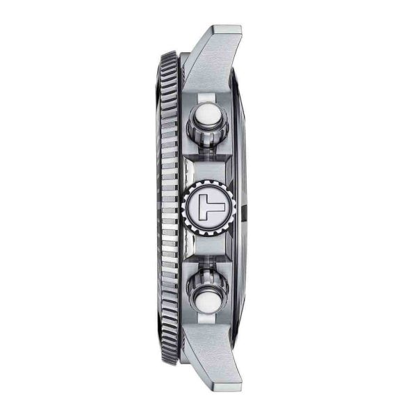 Montre homme Tissot Seastar réf. T120.417.11.041.02, chronographe quartz, boîtier 45,5 mm, acier inoxydable, verre saphir – quatrième vue
