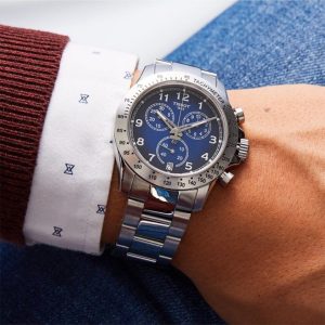 Montre homme Tissot Sport réf. T106.417.11.042.00, chronographe quartz, boîtier 42,5 mm, acier inoxydable, verre minéral – deuxième vue
