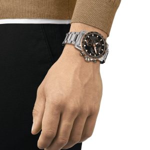 Montre homme Tissot Supersport Chrono réf. T125.617.21.051.00, chronographe quartz, boîtier 45,5 mm – vue principale, Horlova Maroc