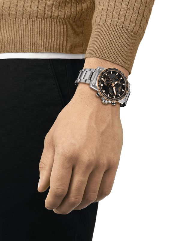 Montre homme Tissot Supersport Chrono réf. T125.617.21.051.00, chronographe quartz, boîtier 45,5 mm – vue principale, Horlova Maroc