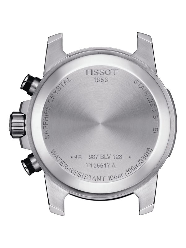 Montre homme Tissot Supersport Chrono réf. T125.617.21.051.00, chronographe quartz, boîtier 45,5 mm, acier inoxydable – troisième vue