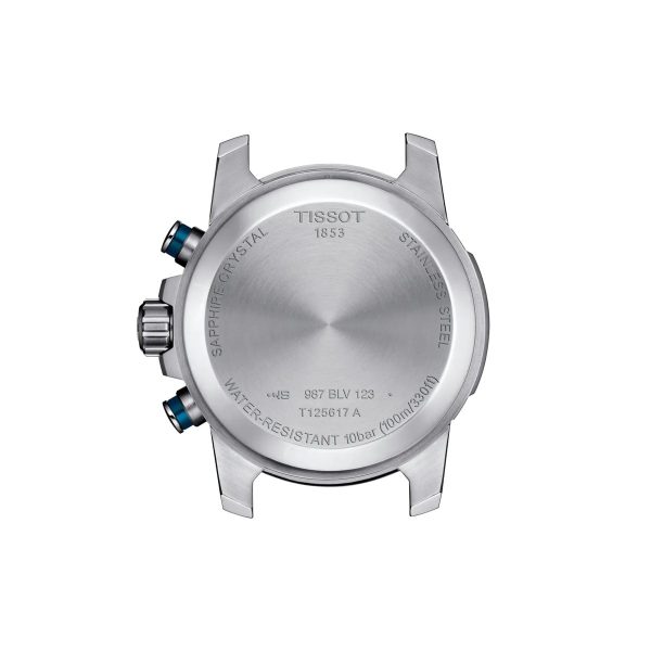 Montre homme Tissot Supersport Chrono réf. T1256171104100, chronographe quartz, boîtier 45,5 mm, acier inoxydable – quatrième vue