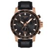 Montre homme Tissot réf. T125.617.36.051.00, chronographe quartz, acier inoxydable, cuir – vue principale, Horlova Maroc