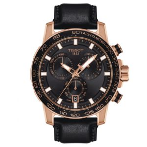 Montre homme Tissot réf. T125.617.36.051.00, chronographe quartz, acier inoxydable, cuir – vue principale, Horlova Maroc