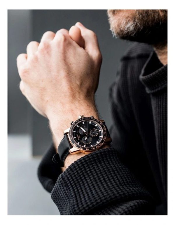 Montre homme Tissot réf. T125.617.36.051.00, chronographe quartz, acier inoxydable, cuir – deuxième vue