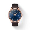 Montre homme Tissot Tradition réf. T0636103604700, mouvement quartz, boîtier 42 mm, acier inoxydable, cuir – vue principale, Horlova Maroc