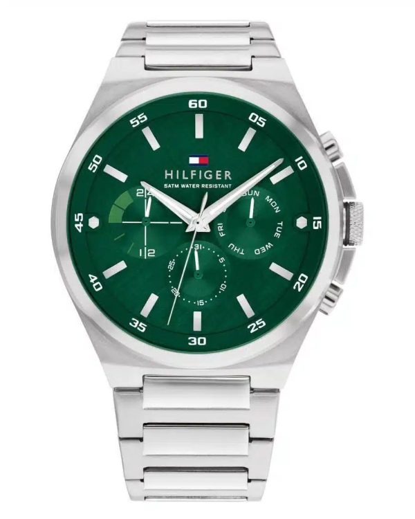 Montre homme Tommy Hilfiger réf. 1792088, mouvement quartz, acier inoxydable – vue principale, Horlova Maroc