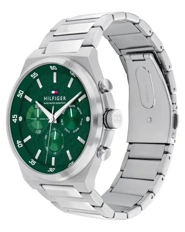 Montre homme Tommy Hilfiger réf. 1792088, mouvement quartz, acier inoxydable – troisième vue