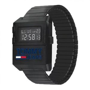 Montre homme Tommy Hilfiger réf. 1791671, boîtier 32 mm, silicone – vue principale, Horlova Maroc