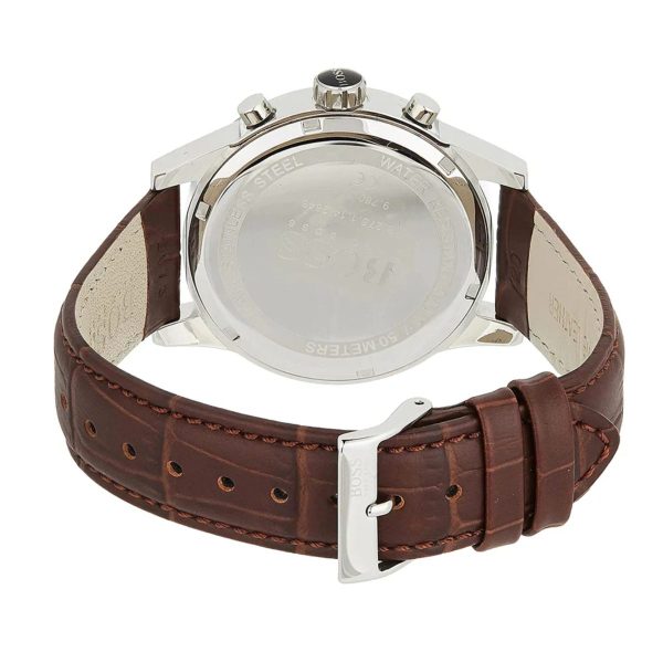 Montre homme Tommy Hilfiger réf. 1513280, chronographe quartz, boîtier 42 mm, cuir, verre minéral – troisième vue