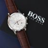 Montre homme Tommy Hilfiger réf. 1513280, chronographe quartz, boîtier 42 mm, cuir, verre minéral – quatrième vue