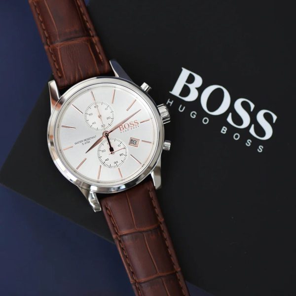 Montre homme Tommy Hilfiger réf. 1513280, chronographe quartz, boîtier 42 mm, cuir, verre minéral – quatrième vue