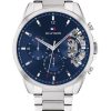 Montre homme Tommy Hilfiger 43.5 mm réf. 1710448, bracelet acier, mouvement quartz – vue de face | Horlova Maroc
