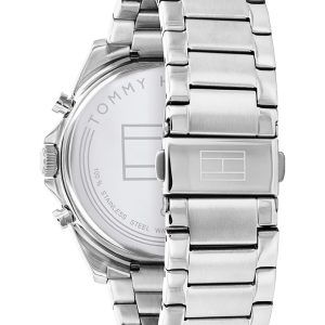 Montre homme Tommy Hilfiger 43.5 mm réf. 1710448, bracelet acier, mouvement quartz – vue de trois-quarts