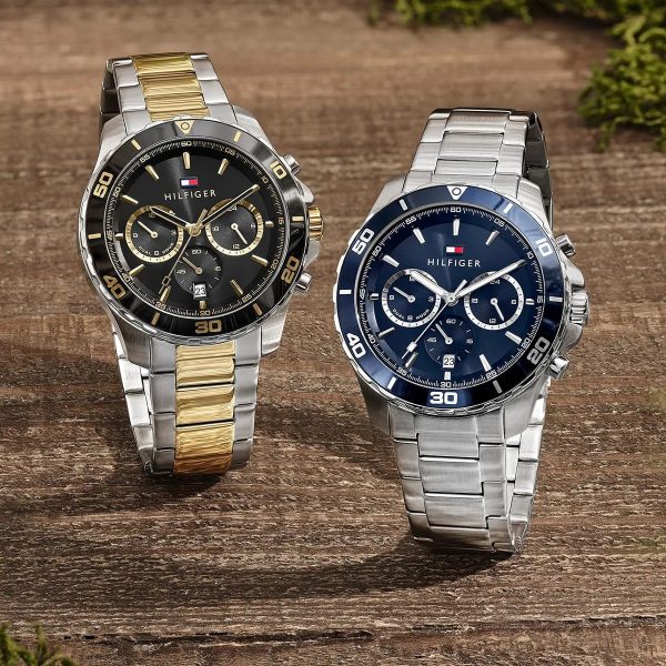Montre homme Tommy Hilfiger réf. 1792094, mouvement quartz, boîtier 43 mm, acier inoxydable – troisième vue