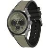 Montre homme Tommy Hilfiger 44 mm réf. 1514092, cadran vert, mouvement quartz chronographe – vue de trois-quarts