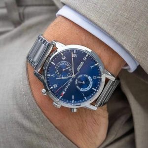 Montre homme Tommy Hilfiger réf. 1710401, boîtier 44 mm, acier inoxydable – vue principale, Horlova Maroc
